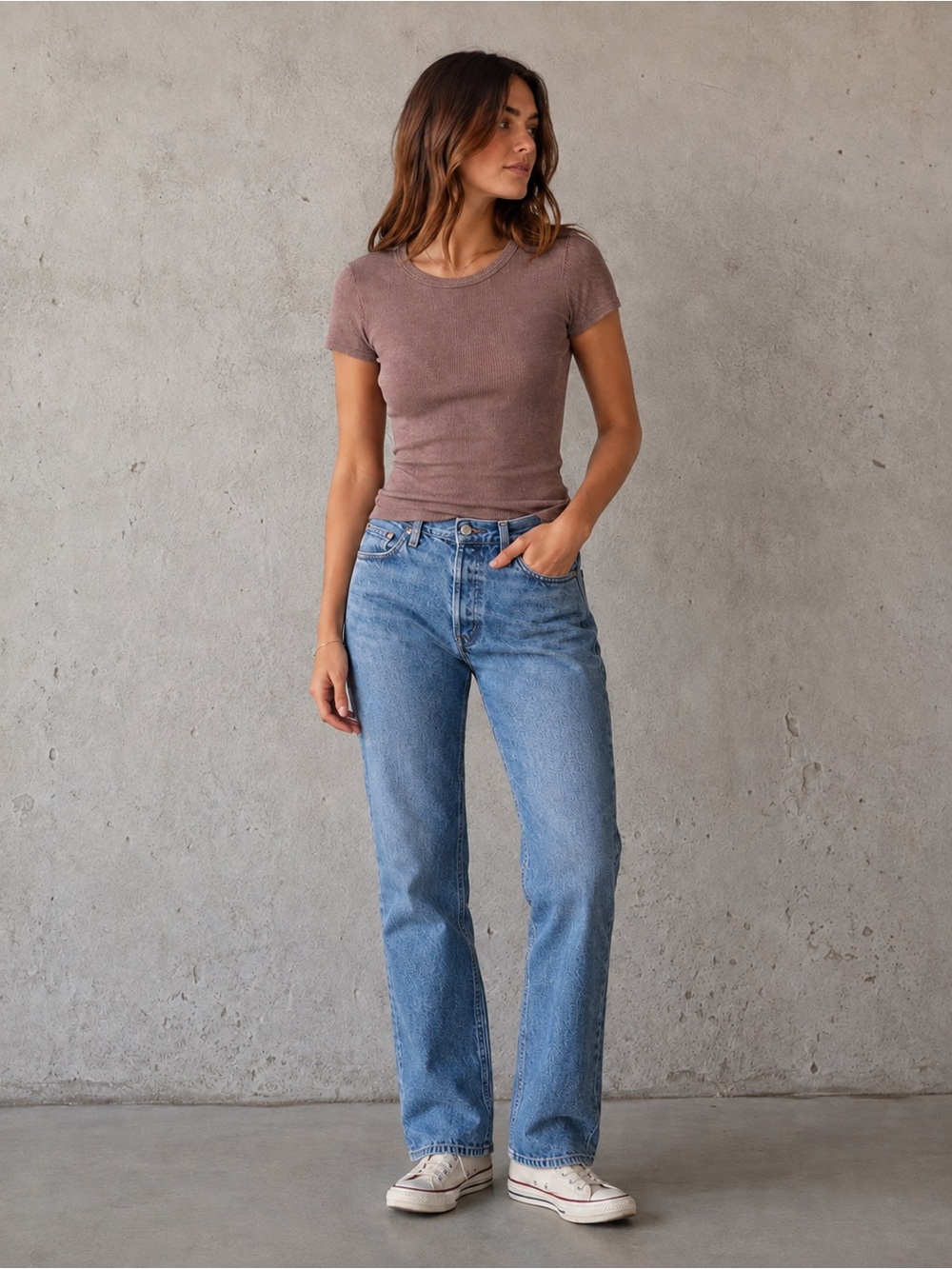 American Eagle - Ribbed Baby Tee